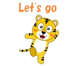 Conversation with tiger English sticker #5412306