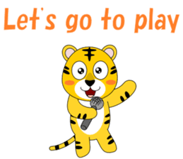 Conversation with tiger English sticker #5412314