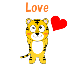 Conversation with tiger English sticker #5412322