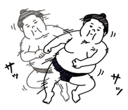 Agile sumo wrestler sticker #5413620