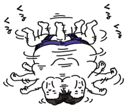 Agile sumo wrestler sticker #5413621