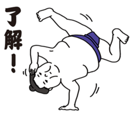 Agile sumo wrestler sticker #5413622