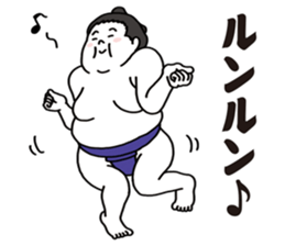 Agile sumo wrestler sticker #5413632