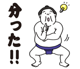 Agile sumo wrestler sticker #5413638