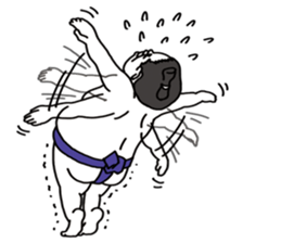 Agile sumo wrestler sticker #5413648