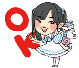 Stickers of the maid cafe"AKIDORA" sticker #5414134