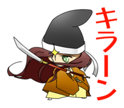 Sticker of Noh and Kyogen GIRLS sticker #5414582