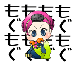 Sticker of Noh and Kyogen GIRLS sticker #5414583