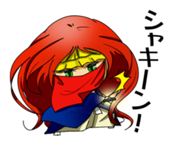 Sticker of Noh and Kyogen GIRLS sticker #5414593