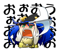 Sticker of Noh and Kyogen GIRLS sticker #5414602