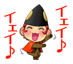 Sticker of Noh and Kyogen GIRLS sticker #5414605