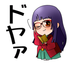 Sticker of Noh and Kyogen GIRLS sticker #5414608