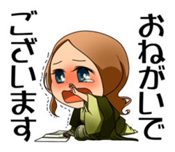 Sticker of Noh and Kyogen GIRLS sticker #5414610