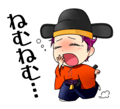 Sticker of Noh and Kyogen GIRLS sticker #5414612