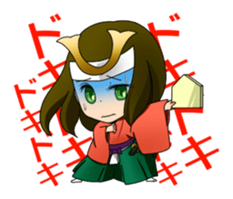 Sticker of Noh and Kyogen GIRLS sticker #5414615