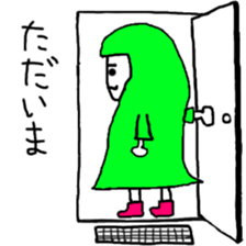 Mr. rain jacket sticker #5415080