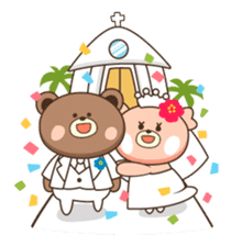 Wedding sticker~Kumako&Kumata sticker #5415531