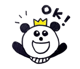 A Little King Panda sticker #5415773