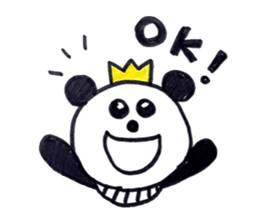 A Little King Panda sticker #5415773