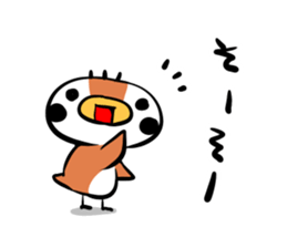 Cute chicken and cute sparrow sticker #5416465