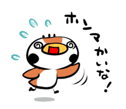 Cute chicken and cute sparrow sticker #5416469