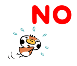 Cute chicken and cute sparrow sticker #5416473