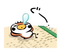 Cute chicken and cute sparrow sticker #5416478