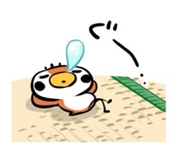 Cute chicken and cute sparrow sticker #5416478