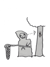 Mushitorigami Grim Reaper sticker #5417560