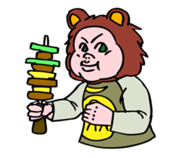 What is little bear thinking? sticker #5418466