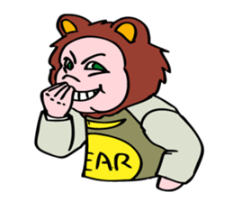 What is little bear thinking? sticker #5418473