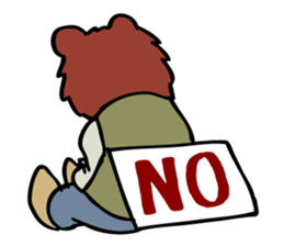 What is little bear thinking? sticker #5418481