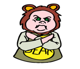 What is little bear thinking? sticker #5418493