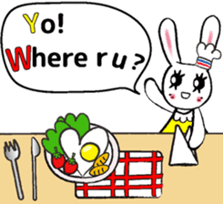 USEFUL CHATTING PHRASE WITH CHEF RABBIT3 sticker #5419028