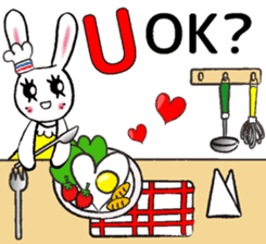 USEFUL CHATTING PHRASE WITH CHEF RABBIT3 sticker #5419030