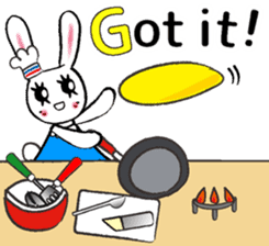 USEFUL CHATTING PHRASE WITH CHEF RABBIT3 sticker #5419036