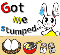 USEFUL CHATTING PHRASE WITH CHEF RABBIT3 sticker #5419037