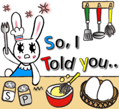 USEFUL CHATTING PHRASE WITH CHEF RABBIT3 sticker #5419039