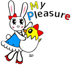 USEFUL CHATTING PHRASE WITH CHEF RABBIT3 sticker #5419043