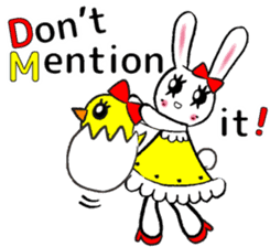 USEFUL CHATTING PHRASE WITH CHEF RABBIT3 sticker #5419045