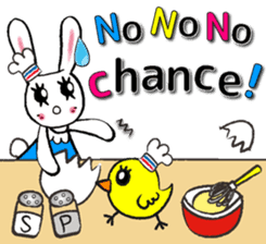 USEFUL CHATTING PHRASE WITH CHEF RABBIT3 sticker #5419047