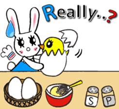 USEFUL CHATTING PHRASE WITH CHEF RABBIT3 sticker #5419049