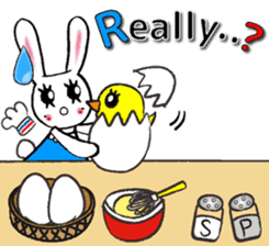 USEFUL CHATTING PHRASE WITH CHEF RABBIT3 sticker #5419049