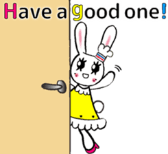 USEFUL CHATTING PHRASE WITH CHEF RABBIT3 sticker #5419061