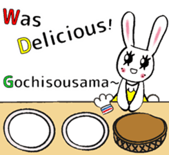 USEFUL CHATTING PHRASE WITH CHEF RABBIT3 sticker #5419062