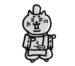 Speaking Japanese cat 5 sticker #5419121