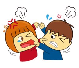 Little Boy & Girl sticker #5420278