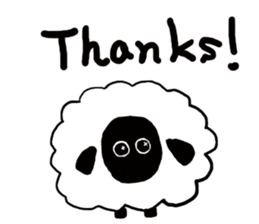 with the sheep's message. sticker #5421425