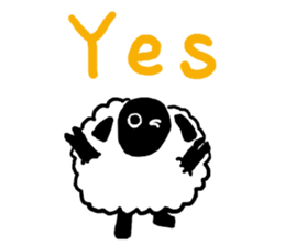 with the sheep's message. sticker #5421428