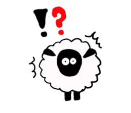 with the sheep's message. sticker #5421430